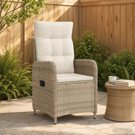 Teenpull – Verstellbarer Gartenstuhl Beige und Cremeweiß (1/5)
