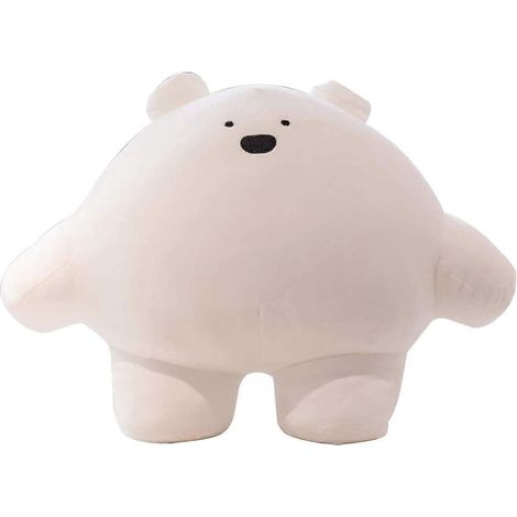 Oreiller de corps cylindrique en peluche ours mignon de 23 cm, motif dessin animé, pour enfants, peluche ultra douce à câliner, cadeau idéal pour la literie (1/5)