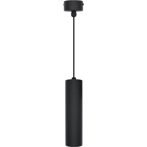 ZOLGINAH GU10 Dia 5.5CM x L 30CM Anillo de plata Tubo cilíndrico moderno Foco de techo LED Lámpara colgante para lámpara de decoración de mostrador de bar (1/5)