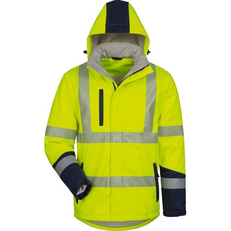Gr .XL (58/60) JORIS WATTIERTE WARNSCHUTZ-SOFTSHELLJACKE gelb JORIS PADDED H (1/2)