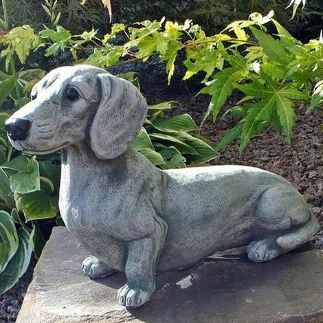 Realistische Hundefigur aus Kunstharz, Tierskulptur für die Gartendekoration, Geschenk für Hundeliebhaber (1/5)
