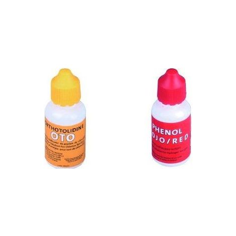 Analyse eau piscine CHLORE/pH - recharge trousse d'analyse liquide