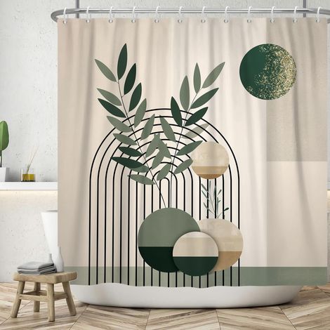 Rideau de douche Boho 150x180 cm, polyvalent et pratique, pour un usage quotidien, matériaux de haute qualité (1/5)