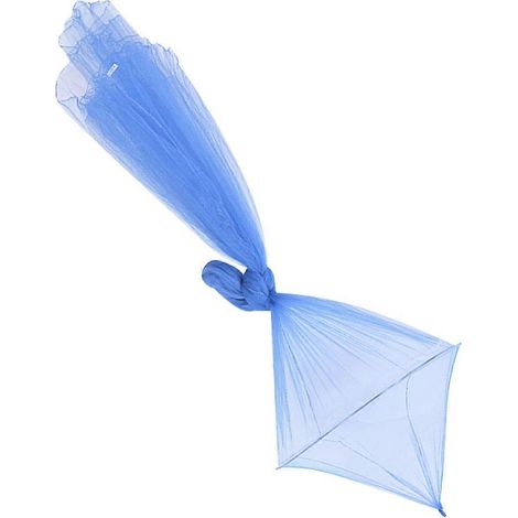 Moustiquaire bleue à baldaquin pour lit à baldaquin, pour une protection optimale contre les moustiques (1/5)