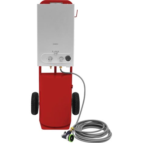 Deluxe Portable Horse Shower - Red (1/5)