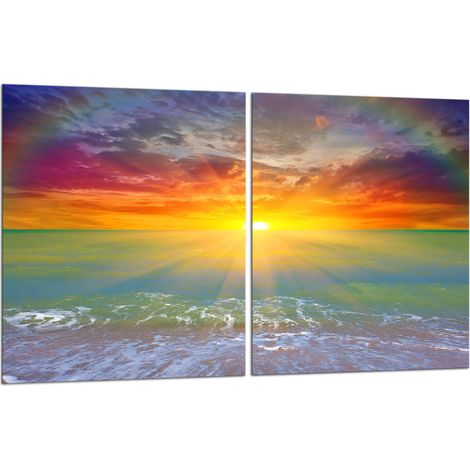 2 plaques de protection en verre pour cuisinière 40x52 Sea (1/5)