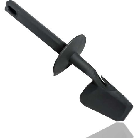1 Spatule pour Robot de Cuisine, Plastique et Silicone, Noir, Compatible Thermomix TM31 TM5 TM6