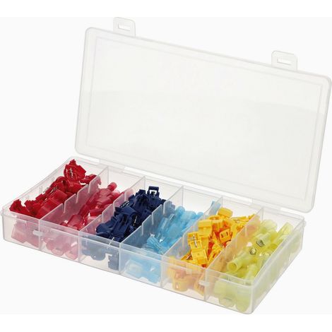 Coffret connecteurs rapides en t sur câble 120 pcs