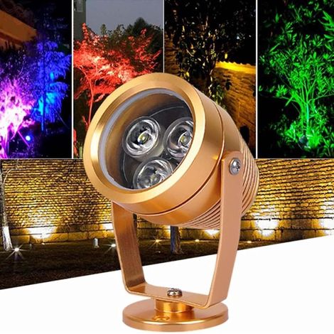 Projecteur faisceau extérieur lumières paysage LED applique murale ronde
