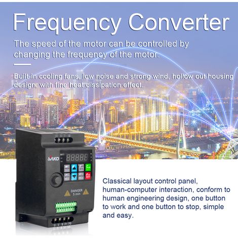 Convertisseur de fréquence variable VFD d'inverseur vectoriel de 3 phases 380V pour le contrôle continu de vitesse de moteur (1/5)