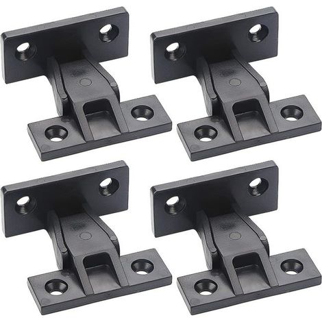 Juego de 4 pares de clips para paneles de cocina, zócalo de ABS - Fijaciones ocultas para muebles de baño - Conector para armario, cama (1/5)