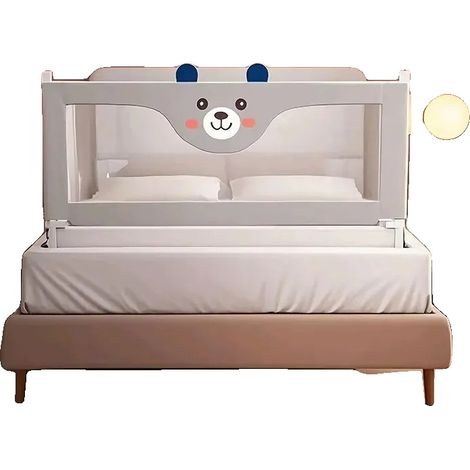 Barrière de lit pour enfant, construction durable, caractéristiques de sécurité améliorées, 1 psc 1.8M (1/2)