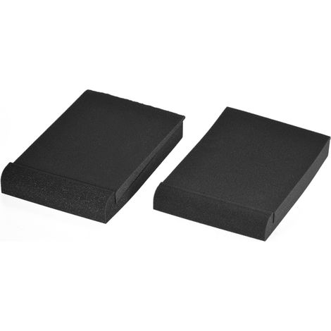 Irovami Lot de 2 coussinets d'isolation acoustiques en mousse pour enceintes de monitoring de studio. Surface utile maximale : 24,4 cm x 19,6 cm. (1/5)