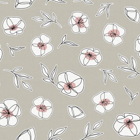 nappe toile cirée rectangulaire Fiorra 150 cm ronde (1/2)