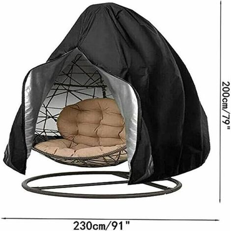 Housse imperméable pour fauteuil suspendu en forme d'œuf, housse pour fauteuil suspendu en rotin tressé, housse coupe-vent Superman (1/5)