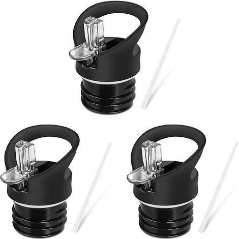Three straw caps, suitable for insulated sports water bottles, Kanteen water bottles, and vacuum water bottles.