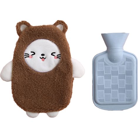 Bouillotte En Caoutchouc - 1,5 L - Pour Soulagement Des Douleurs Musculaires Et Articulaires - Usage Domestique - 1 Pièce (1/5)