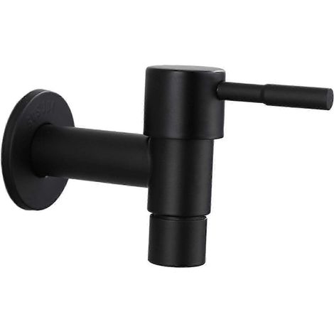 Duscharmatur, Wasserhahn, Auslaufhahn, Küchenarmatur, Badezimmerarmatur für Waschbecken-black and short (1/5)