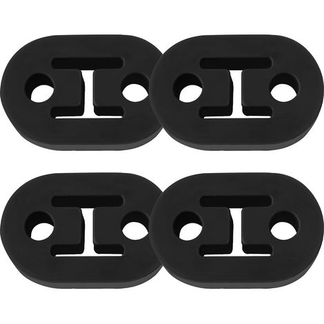 Gummiauspuffhalterungen mit 2 x 12 mm Löchern - Universelle professionelle Schalldämpferhalterungen für Pkw, Lkw und SUVs (1/5)