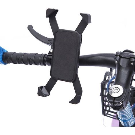 Soporte universal para teléfono móvil para bicicleta: soporte giratorio de 360°, ajustable para manillar, patinete, motocicleta, desmontable. (1/3)