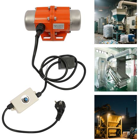 Vibrationsmotor, 60W Vibrationsmotor mit Drehzahlregler, 1 Phase Asynchron-Vibrationsmotor (1/5)