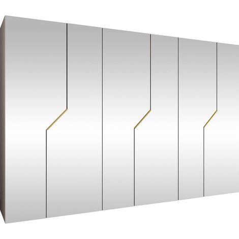 Armoire Hartford 602, Cachemire, 202x300x52cm, Portes d'armoire: Avec des charnières, Nombre d'étagères: 0 (1/5)