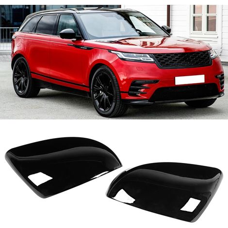 2 Stück Außenspiegelabdeckungen für die Rückspiegel, schwarz, passend für Range Rover Evoque 2020 (1/5)
