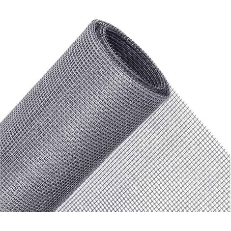 Mosquitera de fibra de vidrio gris para puertas y ventanas, 120 x 1000 cm. (1/5)