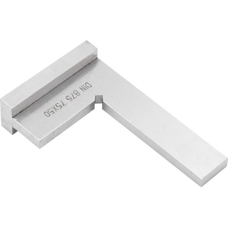 Règle à lame carrée, outil de mesure d'angle droit à 90 degrés, classe 2 DIN 875, 75 x 50 (1/5)