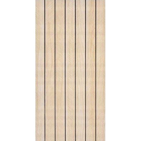 Selbstklebende, dekorative PVC-Platte, glatt, leichte Lamellen, 280 x 60 cm (1/3)