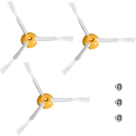 Pack de 3 brosses latérales pour iRobot Roomba 500/600/700 – Remplacement régulier pour performance optimale – Accessoire aspirateur (1/5)