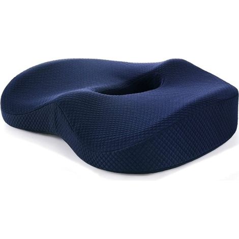 Cojín de espuma viscoelástica para asiento, ortopédico para hemorroides, cojín para el coxis para coche, hogar, oficina, juegos, silla de ruedas, soporte lumbar, alivio del dolor de espalda.