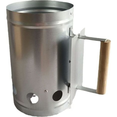 Accenditore per camino, accendi-carbone, accendi-camino, diametro 17 cm e altezza 27 cm, accendi-carbone rapido (1/4)
