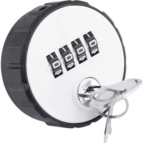 Digital Code Lock, Cam Lock, Digital Combination, Zinc Alloy, Practical Safe, 4-Digit Password Lock with Keys (26mm) (1/4)