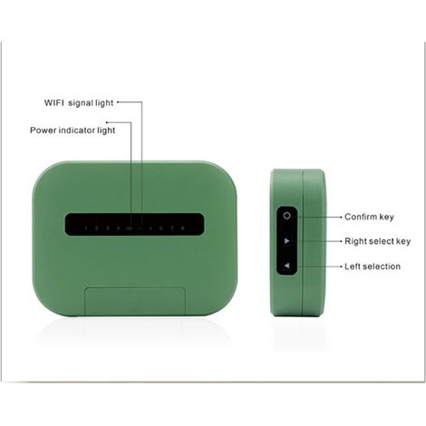 1 Set Spezifikationen: 8 Zonen Farbe: Grün Material: Kunststoff Europäischer Standard AC220V 6/8 Stationen Beschichtung