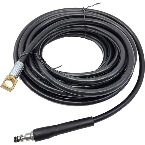 1 Flexible 10m Nettoyeur Haute Pression, Connexion 12mm, Embout Carré 14mm, Pour Parkside PHD