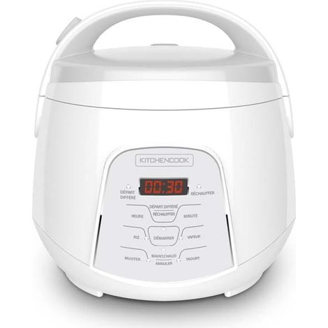 Cuociriso a vapore 2,2l Kitchencook KYOTO bianco