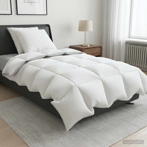 Set di piumoni in piume d’oca al 90% FULDA 3 pcs 135 x 220 cm vidaXL (1/5)