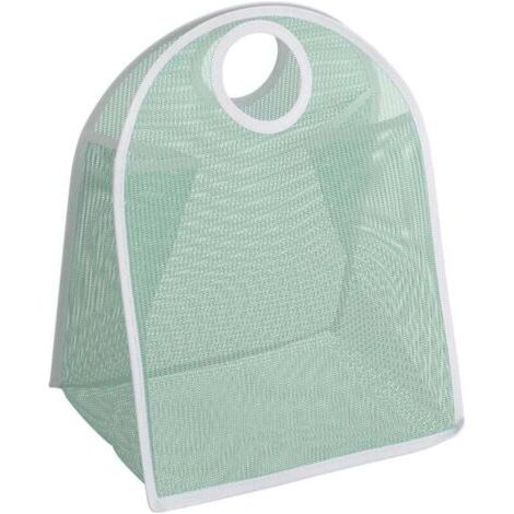 Panier à linge, sac de blanchisserie en nylon pliable, panier de vêtements sales, panier à linge portable (Vert)