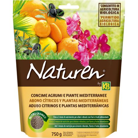 KB Naturen Abono Cítricos y Plantas Mediterráneas 750 g doypack