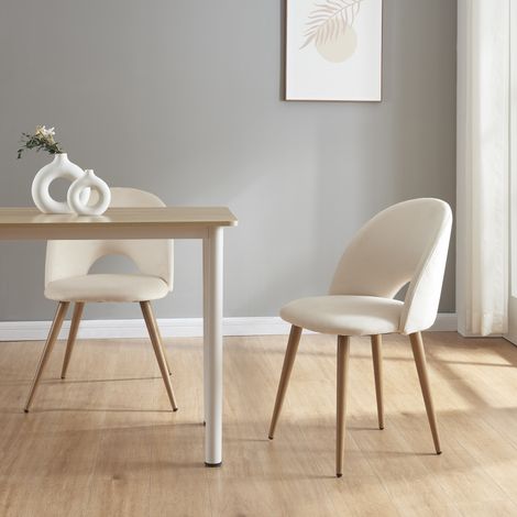 Esszimmerstuhl Karijoki 2er Set Beige [en.casa] (1/5)