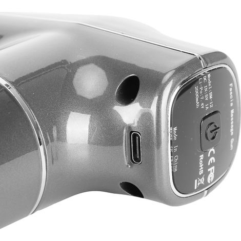 Mini stimulateur musculaire portable pour la relaxation corporelle, appareil de massage musculaire à 3 vitesses (peinture métallique grise, vernis UV) (1/5)