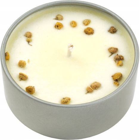 Candela profumata fatta in casa in cera di soia, al profumo di UMORE, con 3 oli essenziali per il buon umore, 160 ml.