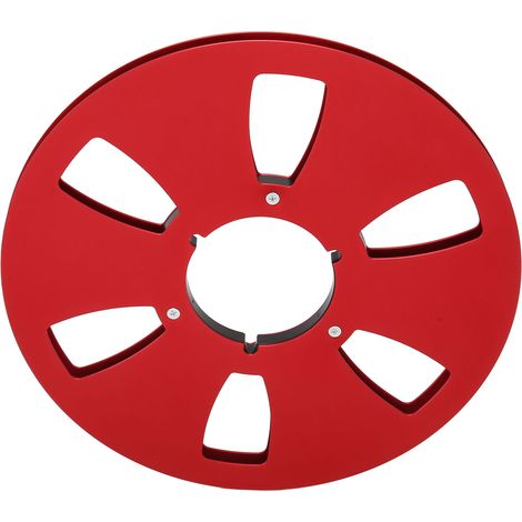 Bobine Universelle en Alliage d'Aluminium 1/4 10,5 Pouces pour Enregistreur Audio - Rouge (1/5)