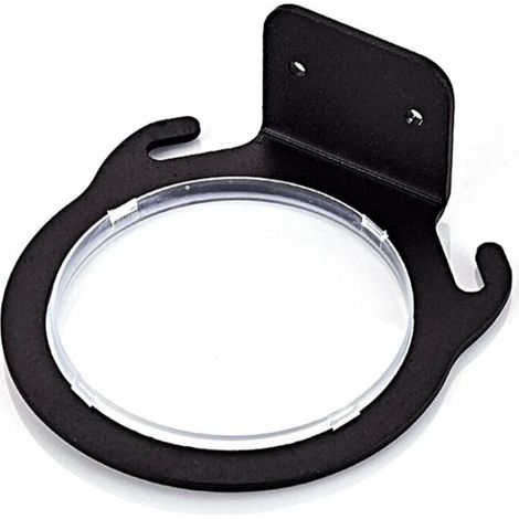 Porte Seche Cheveux, Accroche Seche Cheveux Mural, Aluminium Support Mural Seche Cheveux Noir, Porte Seche Cheveux sans Percage pour Toilettes, Accroche Seche Cheveux avec Adhésif et Vis (1/3)