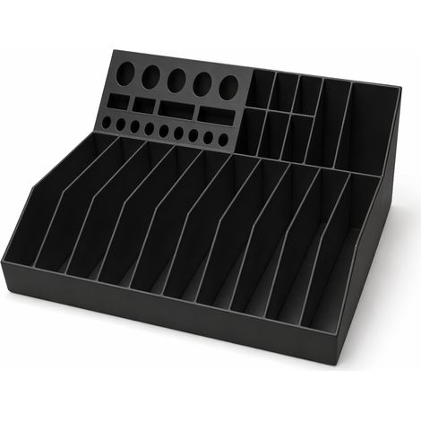 Organizzatore nero per attrezzi da officina, per cacciaviti e pinze