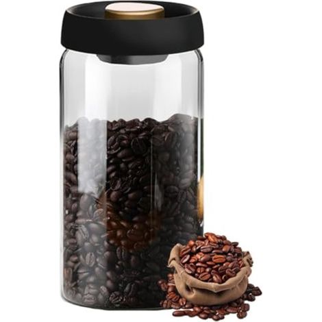Contenedor Vacío - Vidrio Borosilicato - Resistente al Calor y Hermetico - Para Almacenamiento Largo de Productos Secos - 1 Unidad (1/5)