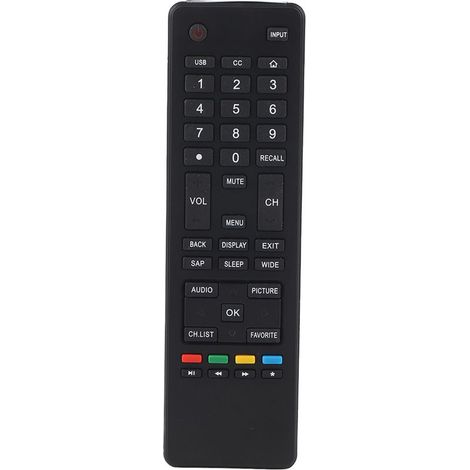 1 télécommande universelle, compatible TV Haier HTR-A18M 55D3550 40D3500M 48D3500, noir, ABS, portée 10 m, piles AAA (1/5)