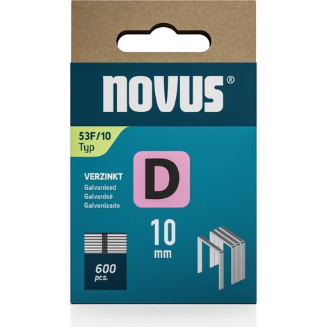 Novus Tools 042-0790 Flachdrahtklammern Typ 53F 600 St. Abmessungen (L x B) 10 mm x 11.3 mm