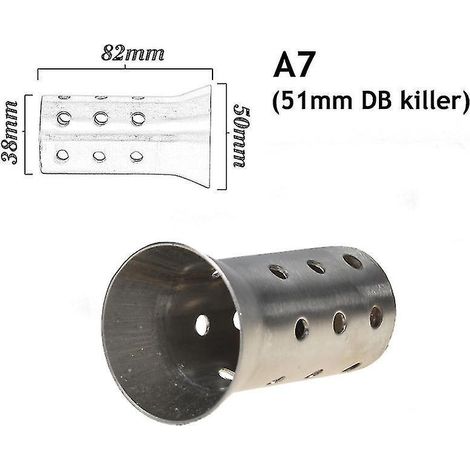 Silencieux d'échappement universel pour moto, 35 mm, 42 mm, 45 mm, 48 mm, 60 mm, en acier inoxydable. (1/4)